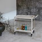 Serveerwagen Bard metalen outdoor trolley champagne casa.pro, Huis en Inrichting, Verzenden, Nieuw