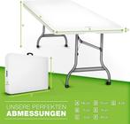 Tillvex® Inklapbare Tafel - Campingtafel - Klaptafel - 180x7, Verzenden, Zo goed als nieuw