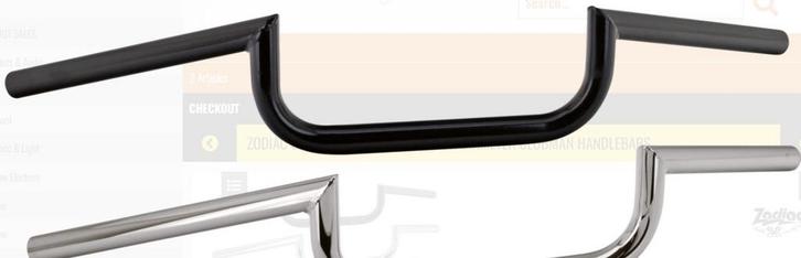 Clubman 1 inch handlebar chrome geen dimples (uitverkoop), Motoren, Onderdelen | Merk-onafhankelijk, Nieuw, Verzenden