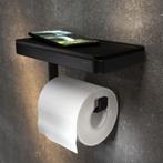 Toiletrolhouder met Planchet Geesa Frame Zwart, Ophalen of Verzenden, Nieuw, Bad