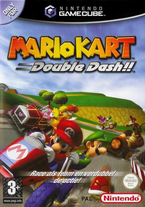 Mario Kart - Double Dash GameCube Garantie & snel in huis!, Spelcomputers en Games, Games | Nintendo GameCube, 3 spelers of meer