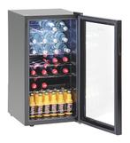 Bartscher Drankenkoeling | 88L | Zwart | +2°C/+10°C | Statis, Ophalen of Verzenden, Nieuw