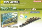 Dragon - Mini Armor Morser Karl Railway Transport (2/20) * -, Nieuw, 1:50 tot 1:144
