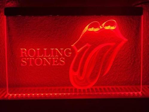 Rolling stones neon bord lamp LED verlichting lichtbak #1, Verzamelen, Merken en Reclamevoorwerpen, Nieuw, Verzenden
