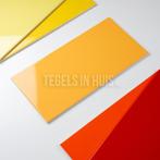 Wandtegel 20x40 glans donker oranje waamb272 wandtegel, Doe-het-zelf en Verbouw, Tegels, Ophalen of Verzenden, Nieuw, 10 m² of meer