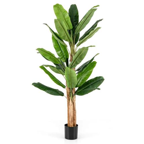 LIVSK 195 Cm Hoge Kunstmatige Bananenboom Met 27 Grote Blade, Huis en Inrichting, Woonaccessoires | Kunstplanten en Kunstbloemen