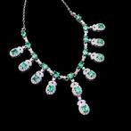 Zonder Minimumprijs - Statement ketting Zilver - 7.14ct. tw., Sieraden, Tassen en Uiterlijk, Antieke sieraden