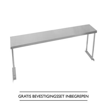 KuKoo - Bovenschap voor RVS werktafel - 150 cm - GRATIS beschikbaar voor biedingen