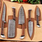 Hadel Rose wood - Keukenmes - Chefs knife - Met leren etui, Antiek en Kunst