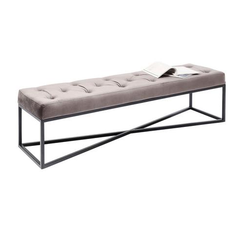 *WOONWINKEL* Kare Design Crossover Fluwelen Halbankje Grijs, Huis en Inrichting, Banken | Bankstellen, Nieuw, Stof, Verzenden