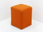 Poef - 45x35x35cm - oranje, Werkplek, Ophalen of Verzenden, Gebruikt, Overige typen