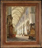 Jules Genisson (1805-1860) - Cathedral Interior, Antiek en Kunst, Kunst | Schilderijen | Klassiek