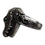 Zonder Minimumprijs - Ring Zilver - Krokodil 925 Ring, Sieraden, Tassen en Uiterlijk, Ringen, Nieuw