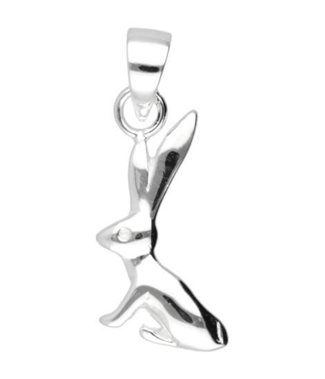 Zilveren Haasje abstract kettinghanger, Sieraden, Tassen en Uiterlijk, Kettinghangers, Verzenden