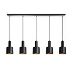 *WOONWINKEL* ETH Sledge Moderne Eettafel Hanglamp Zwart Goud, Verzenden, Nieuw