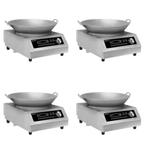 GGM Gastro | (4 stuks) Wok inductie kookplaat - 3,5 kW - |, Verzenden, Nieuw in verpakking, Fornuis, Frituur en Grillen
