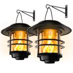 Solar Hangende Lantaarn Flikkerende Vlam Tuinlamp, Verzenden, Nieuw