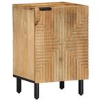 vidaXL Badkamerkast 38x33,5x58 cm massief mangohout bruin, Huis en Inrichting, Badkamer | Badkamermeubels, Verzenden, Nieuw