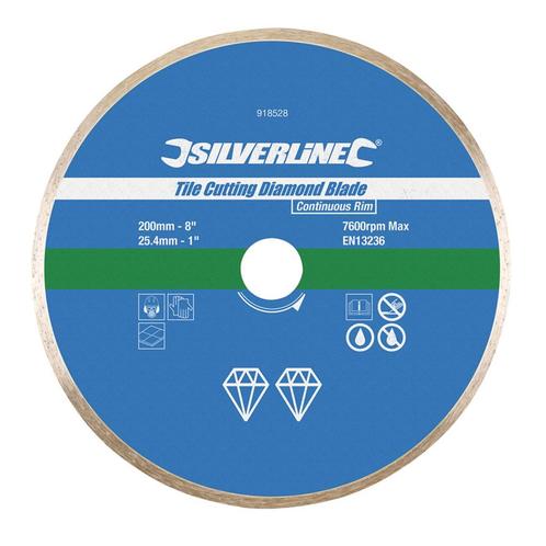 Silverline Diamant tegel snijschijf - Gesloten velg - Ø 2.., Doe-het-zelf en Verbouw, Gereedschap | Slijpmachines, Nieuw, Ophalen of Verzenden