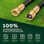 Flexibele Tuinslang - Inc. sproeikop - 22,5 meter - Zwart, Tuin en Terras, Tuinslangen, Verzenden, Zo goed als nieuw