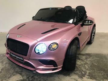Bentley Continental roze - gratis kenteken, strik - Ridecars