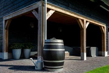 Regenton hout of kunststof, regentonnen, groot assortiment. beschikbaar voor biedingen