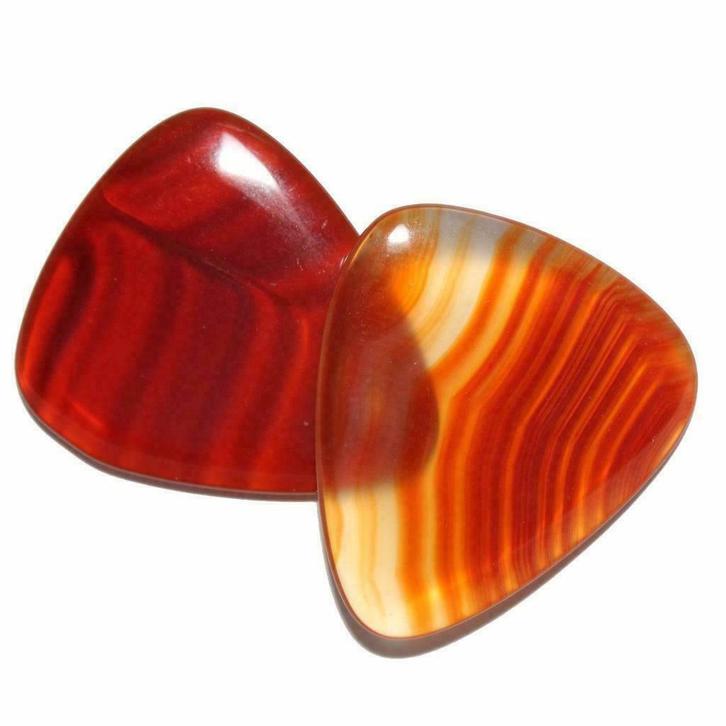 Rode Agaat minerale plectrum handgemaakt, Muziek en Instrumenten, Instrumenten | Toebehoren, Elektrische gitaar, Nieuw, Ophalen of Verzenden