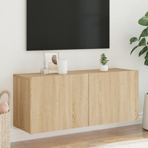 vidaXL Tv-meubel wandgemonteerd 100x30x41 cm sonoma, Huis en Inrichting, Kasten | Televisiemeubels, 25 tot 50 cm, Nieuw, Overige houtsoorten