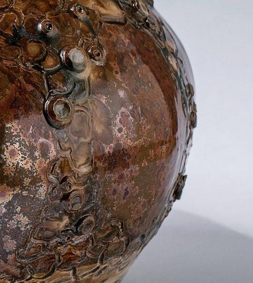 Rustiek Bak - Klei - 2023 - Handgemaakte keramische vaas, Antiek en Kunst, Curiosa en Brocante