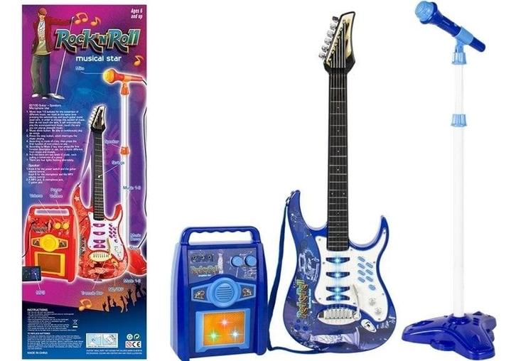 Kinderspeelgoed gitaar set - met speaker - met microfoon, Kinderen en Baby's, Speelgoed | Overig, Nieuw, Ophalen of Verzenden