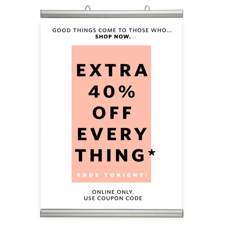 Posterklem Zilver 60 cm, Huis en Inrichting, Woonaccessoires | Lijsten