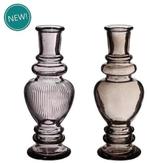 Gekleurd glazen flesje venice vaasje kandelaar grey ø5,7 cm, Ophalen of Verzenden, Nieuw