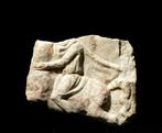 Oud-Romeins Marmer Marmeren reliëffragment - 21 cm, Verzamelen, Mineralen en Fossielen