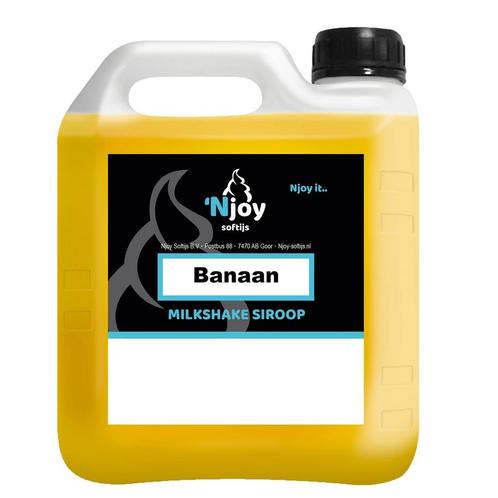 Njoy Milkshake Siroop Banaan (2 liter), Hobby en Vrije tijd, Taarten en Cupcakes maken, Nieuw, Verzenden