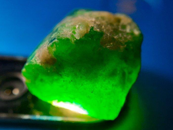 Natuurlijke onbehandelde smaragd - 19 ct Ruw - Groot stuk-, Verzamelen, Mineralen en Fossielen