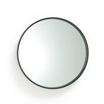 Nieuw! | Ronde spiegel, zwartØ55 cm, Alaria | Zwart, Huis en Inrichting, Woonaccessoires | Spiegels, Nieuw, Verzenden