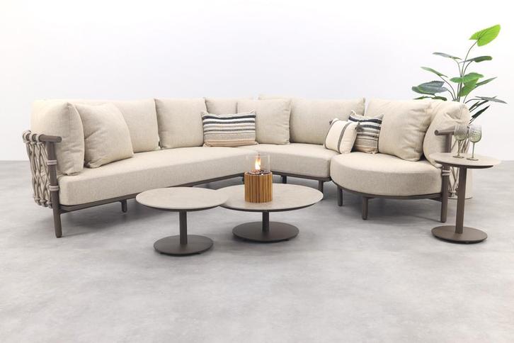 4 Seasons Ezra/Boaz modulaire loungeset met 3-delige, Tuin en Terras, Tuinsets en Loungesets, Loungeset, Nieuw, Rvs, Verzenden