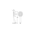 Single Handdouche 11Cm Chroom 1 Stand, Ophalen of Verzenden, Nieuw
