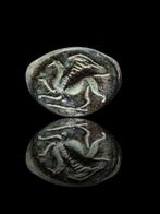 Oud-Romeins Extreem Rare griffin Flavia Felix Legion IV Seal