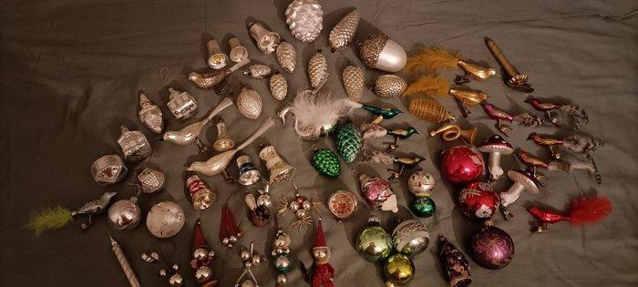 Kerstballen (65) - Glas - Vintage kerstballen, Diversen, Kerst