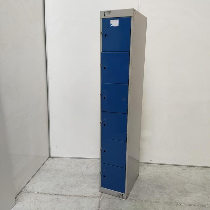 6-deurs Overtoom lockerkast - 180x30x50 cm, Huis en Inrichting, Kasten | Lockerkasten, Ophalen of Verzenden