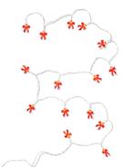 HEMA Lichtsnoer 1.8m met 15 lampjes strikjes voor binnen, Verzenden, Nieuw