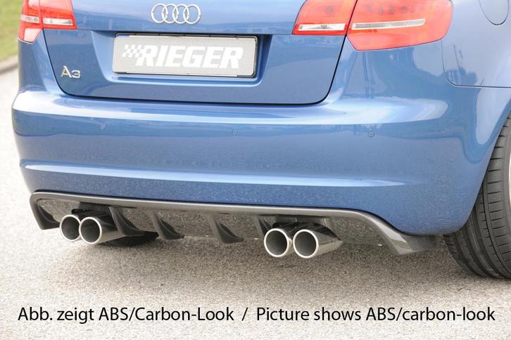 Rieger diffuser | Audi A3 8P 2008-2013 3D | ABS, Auto-onderdelen, Carrosserie en Plaatwerk, Nieuw, Audi, Verzenden