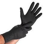 Handschoen nitril poedervrij diamond grip zwart M 10x50 stuk, Huis en Inrichting, Schoonmaakartikelen, Verzenden