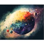 Schilderen op Nummer Set - Ruimte Planeten - incl. Verf & Pe, Hobby en Vrije tijd, Ophalen of Verzenden, Nieuw