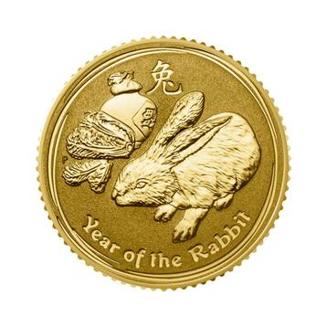 Gouden munt Lunar 2011 1/10 troy ounce beschikbaar voor biedingen