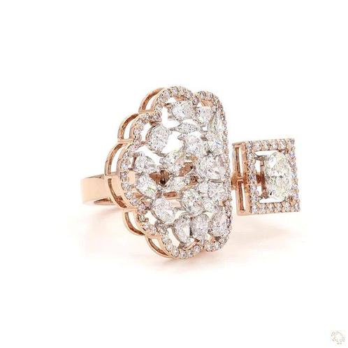 Ring - 14 karaat Roségoud - 1.84ct. tw. Diamant (Natuurlijk), Sieraden, Tassen en Uiterlijk, Ringen