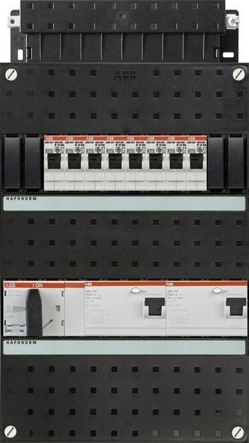 ABB groepenkast 3-fase, 8 groepen, 2 Aardlekschakelaars, Doe-het-zelf en Verbouw, Elektra en Kabels