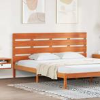 vidaXL Hoofdbord Wasbruin 200.5 x 3 x 80 cm Massief, Huis en Inrichting, Verzenden, Nieuw, Bruin, Hout