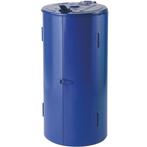 Afvalzakhouder | Metaal | Blauw | 120L | Klapdeksel |, Verzenden, Nieuw in verpakking